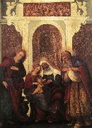 MAZZOLINO, Ludovico Madonna and Child with Saints gw oil